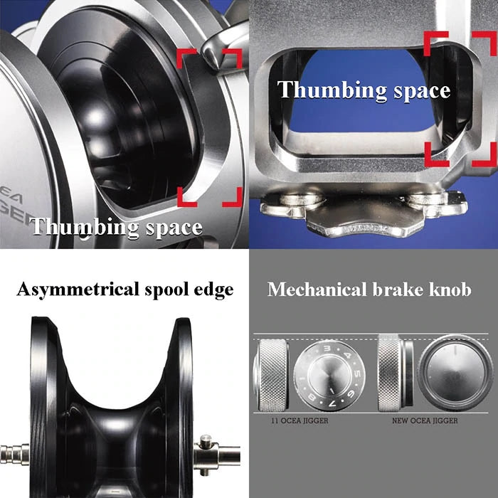 Slow Pitch Jigging Reel - Shimano - OCEA Jigger 2001NRMG (left handed) (2021 Asian Model)