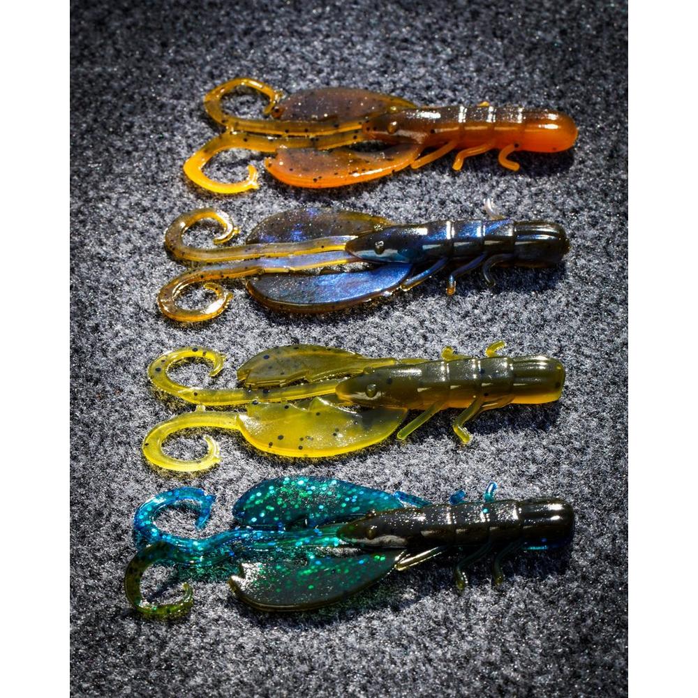 Berkley PowerBait Crazy Legs Chigger Craw - Summer Craw 4in Soft Plastic Bait - Perfect For Bass Fishing