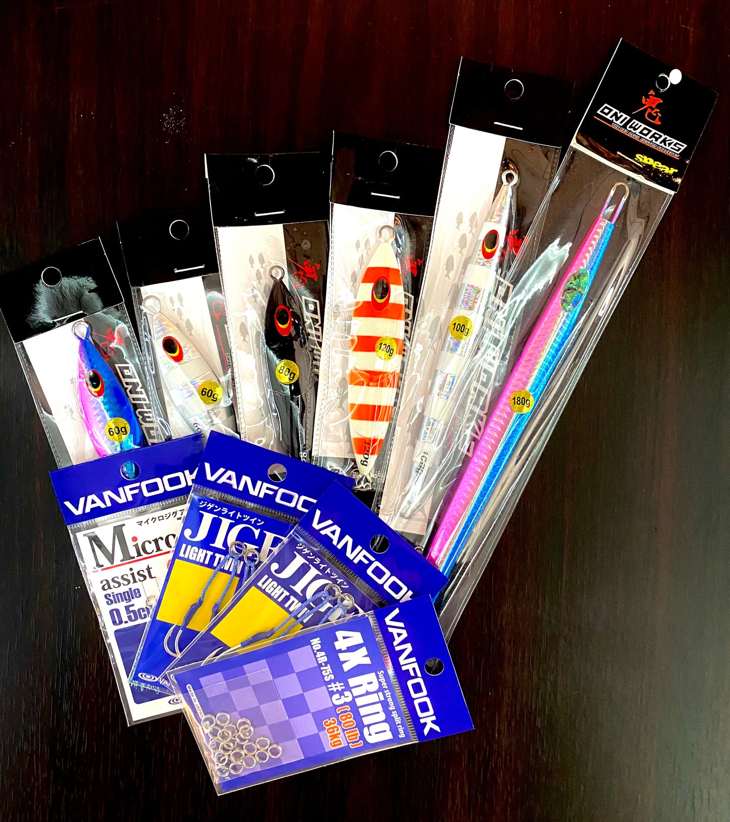 Slow Pitch Jigging Kit - Vanfook and OniWorks - Gulf of Mexico SPJ All You Need Jigs