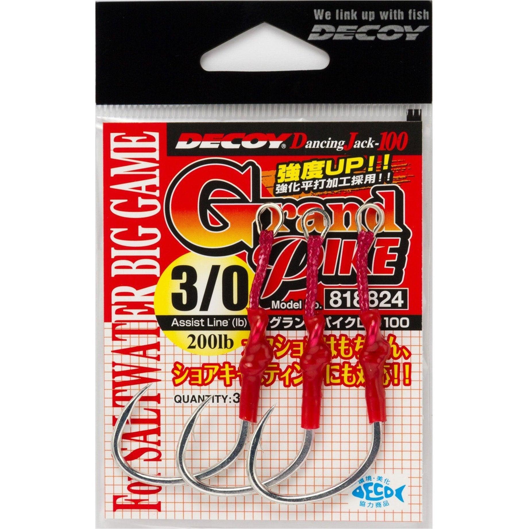Decoy DJ-100 Grand Pike Assist Hooks Size