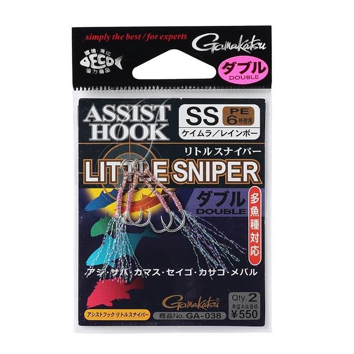 Assist Hook - Gamakatsu - Assist Hook Little Sniper Double S (2 Sets) / Rainbow