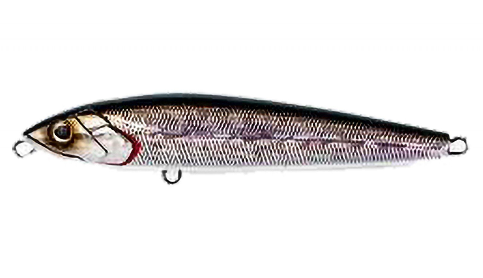 DAIWA Seabass Moissanite Slap Hitter 120S Fishing Lure - 3-Joint Sinking Pencil Bait, 4.7 Inch, Chart Back Pearl