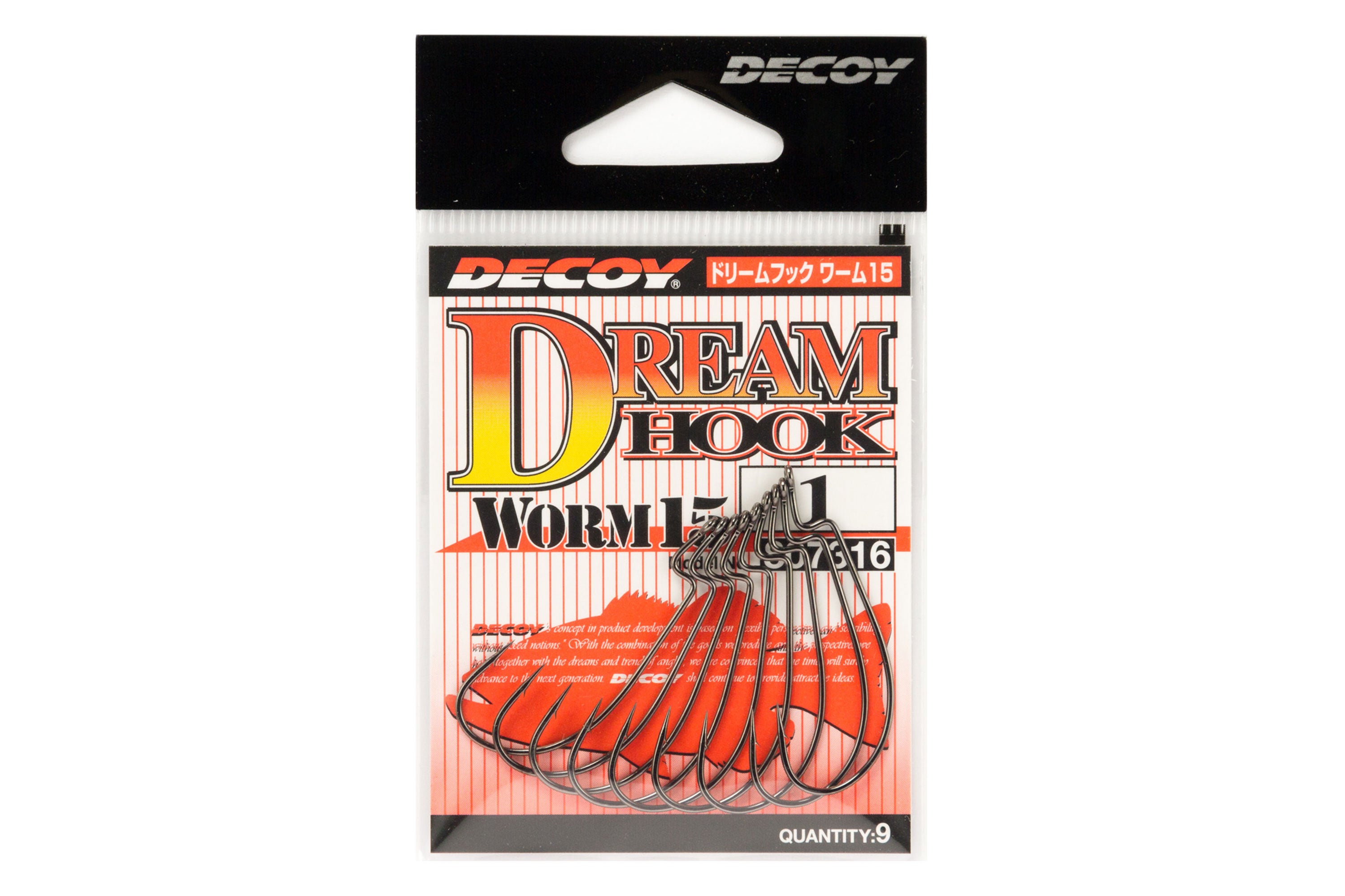 Offset Hook - Decoy - Dream Hook Worms 15 – The Fishermans Hut