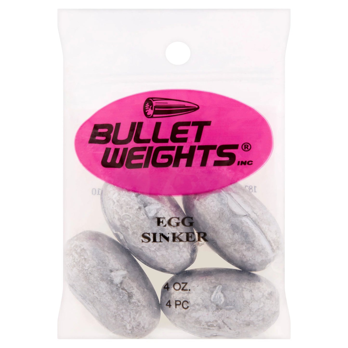 Egg Sinker - Bullet Weights - Egg Sinker 4oz 4pc