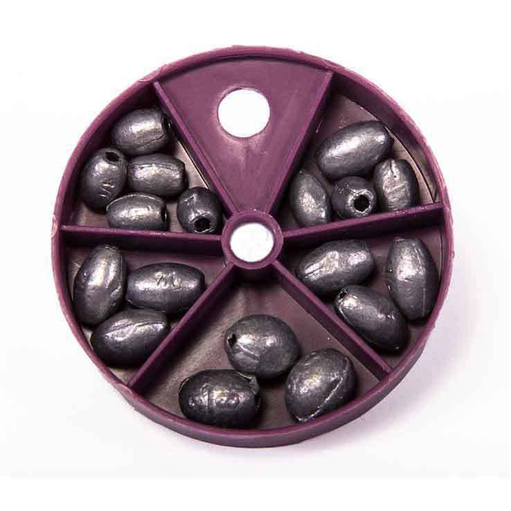 Egg Sinker - Bullet Weights - Egg Sinker MiniSillet Assortment 18 pieces