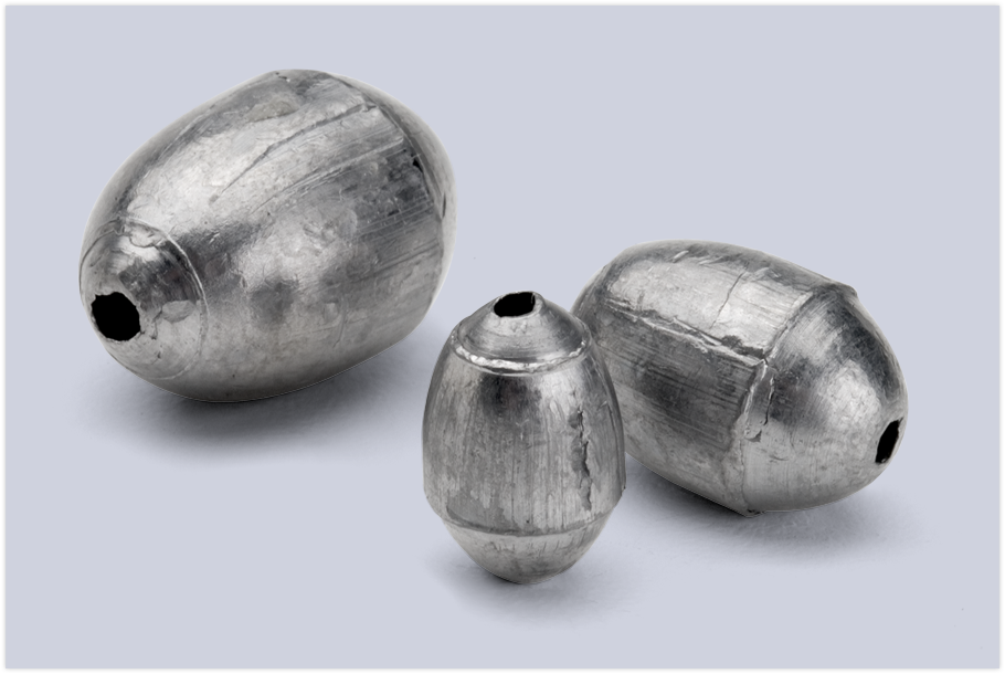 Egg Sinker - Bullet Weights - Egg Sinker 1oz 4pc