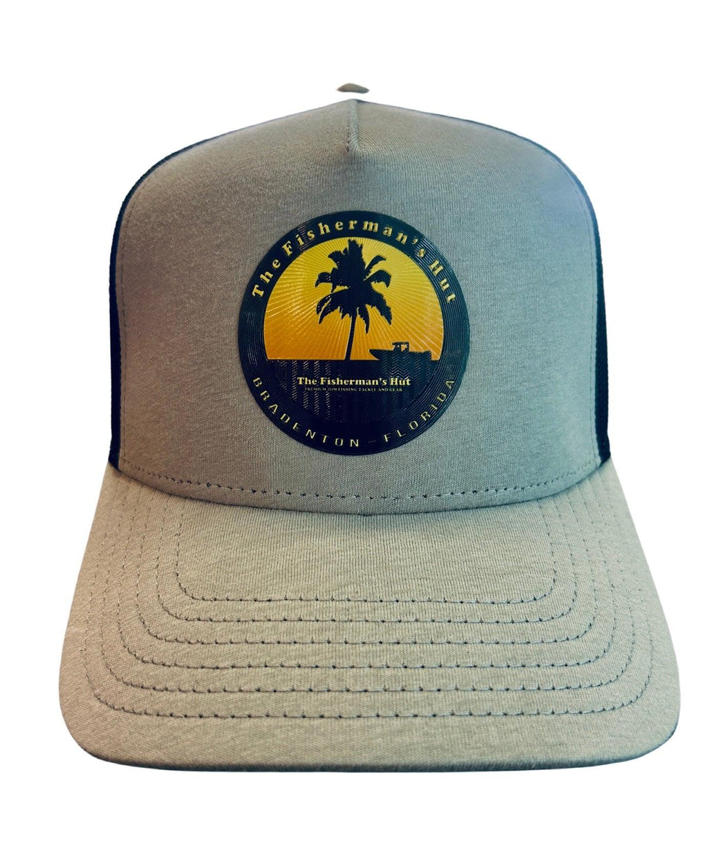 Cap - The Fisherman's Hut - TFH OTTO Cap 5 Panel Mid Profile Mesh Back Trucker Hat (Comfy Cotton Jersey Knit) - The Fishermans Hut