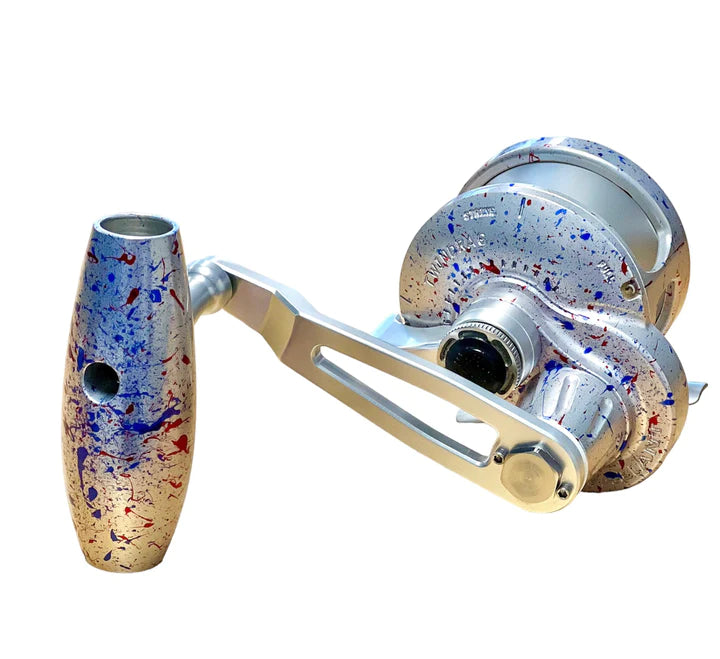 Slow Pitch Jigging Reel - Accurate - Valiant 500N SPJ Custom 4th Of July