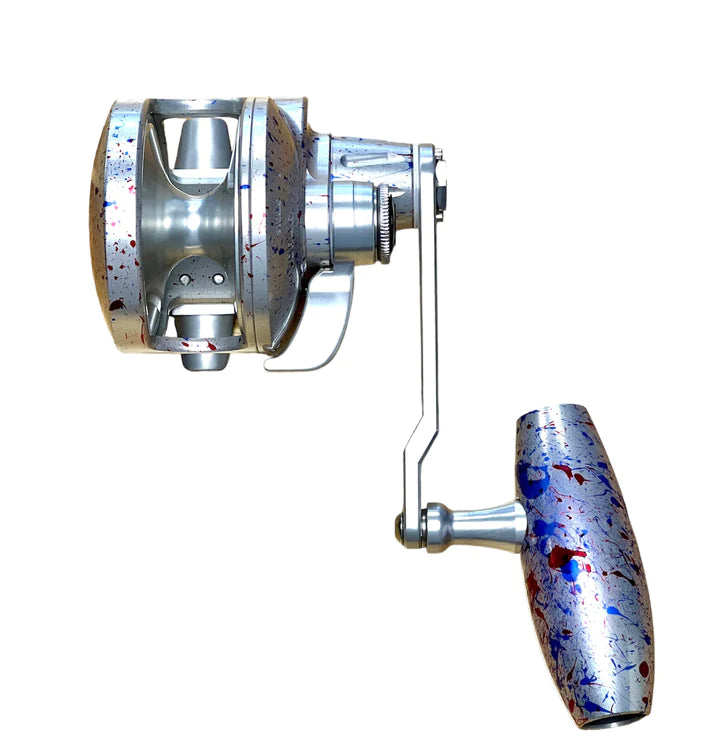 Slow Pitch Jigging Reel - Accurate - Valiant 500N SPJ Custom 4th of July Right