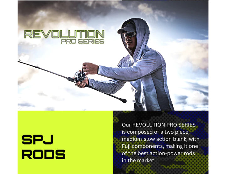 Slow Pitch Jigging Rod - JYG Pro Fishing - REVOLUTION PRO SERIES 6' 3" - LIMITED EDITION