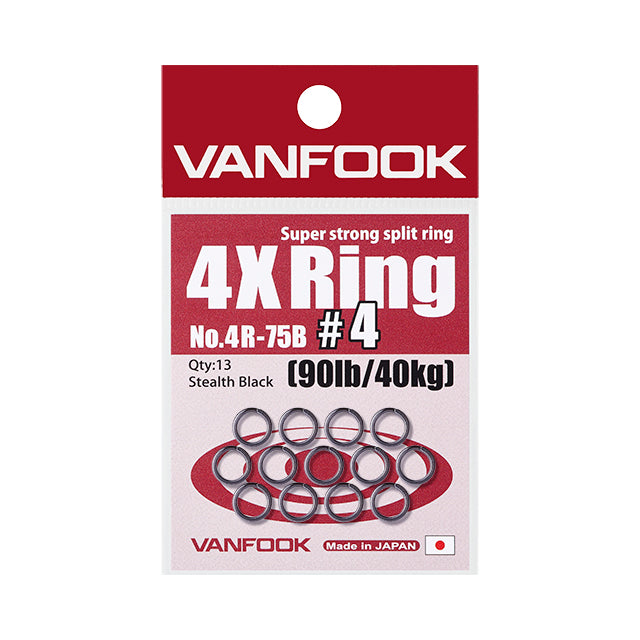 Split Ring - Vanfook - Super Strong Split Ring 4X Ring 4R-75B
