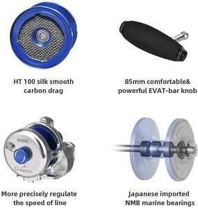 Bait Casting Reel - Gomexus - SX450 - LH - The Fishermans Hut