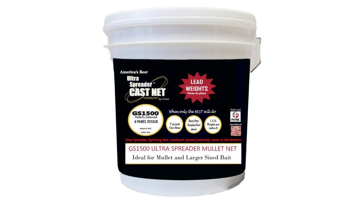 Cast Nets - Fitec - Ultra Speader Series GS1500 - The Fishermans Hut