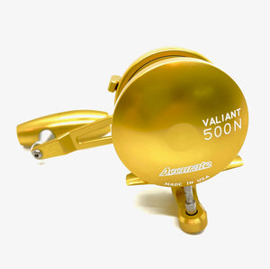Slow Pitch Jigging Reel - Accurate - Valiant 500N SPJ Custom Gold (Right Hand)