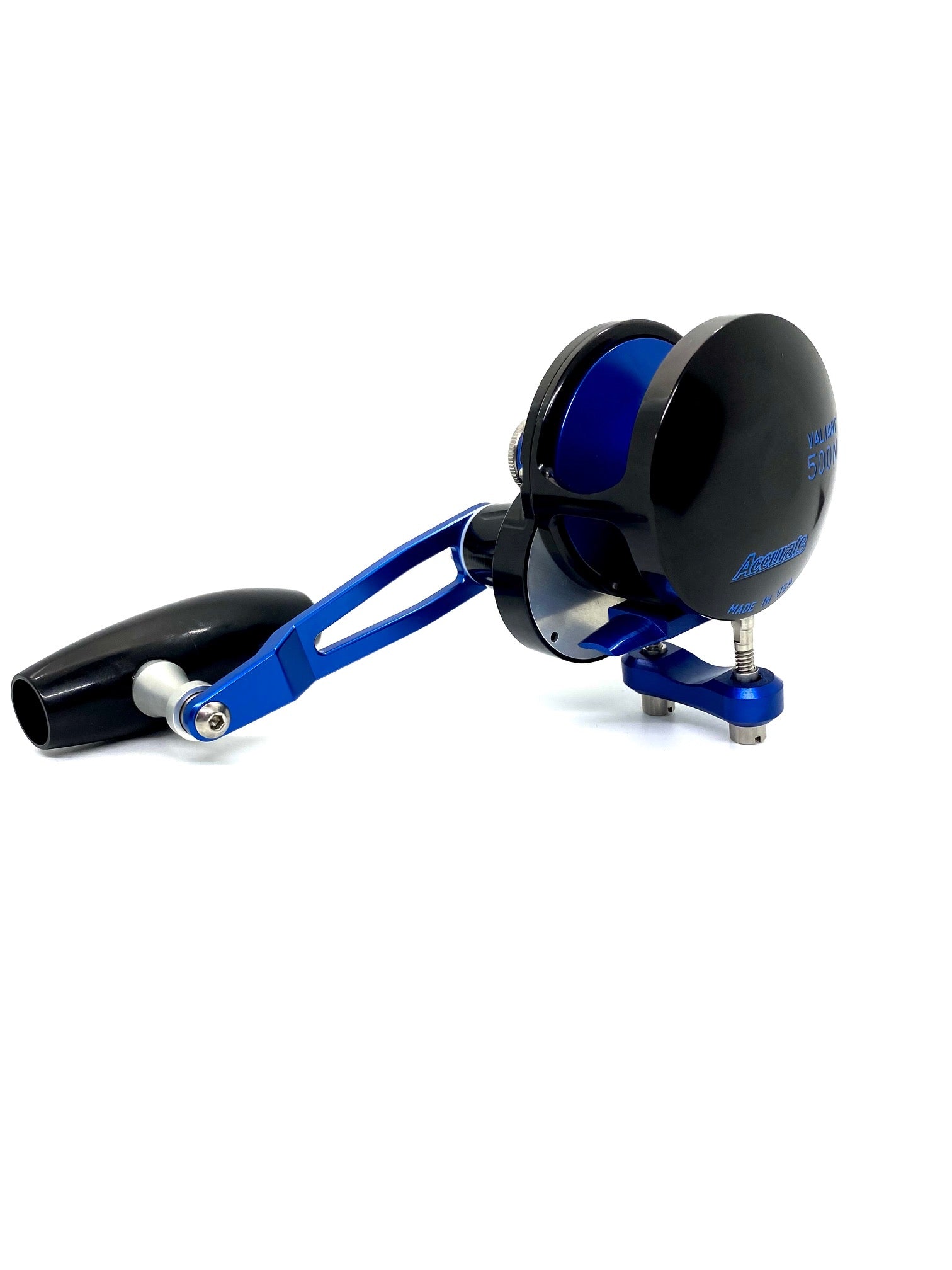 Slow Pitch Jigging Reel - Accurate - Valiant 500N SPJ Custom Black & Blue