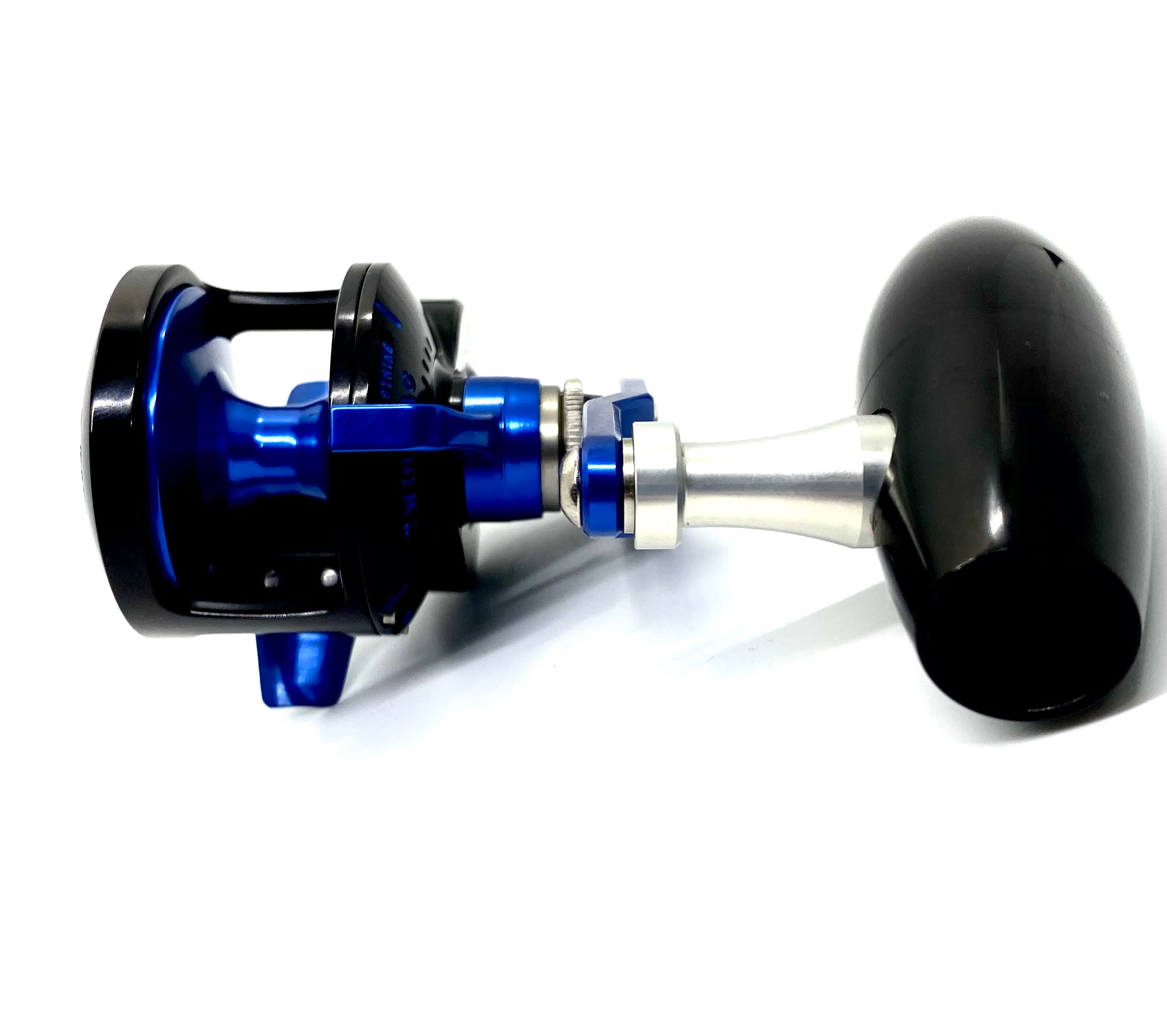 Slow Pitch Jigging Reel - Accurate - Valiant 300N SPJ Custom Black & Blue (Right Hand)