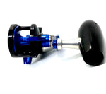Load image into Gallery viewer, Slow Pitch Jigging Reel - Accurate - Valiant 300N SPJ Custom Black &amp; Blue (Right Hand)
