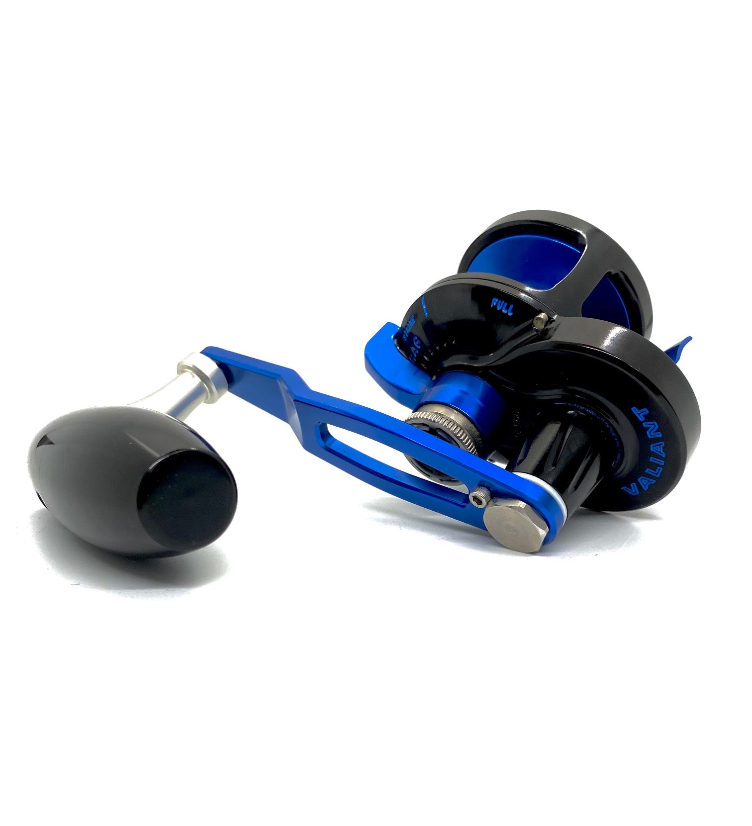 Slow Pitch Jigging Reel - Accurate - Valiant 300N SPJ Custom Black & Blue (Right Hand)