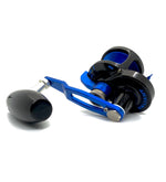 Load image into Gallery viewer, Slow Pitch Jigging Reel - Accurate - Valiant 300N SPJ Custom Black &amp; Blue (Right Hand)
