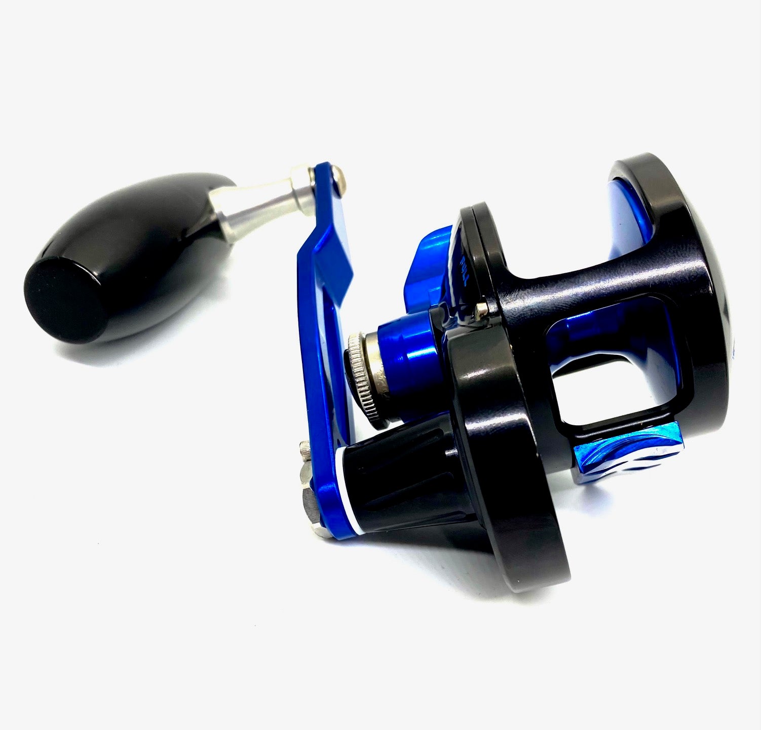 Slow Pitch Jigging Reel - Accurate - Valiant 300N SPJ Custom Black & Blue (Right Hand)