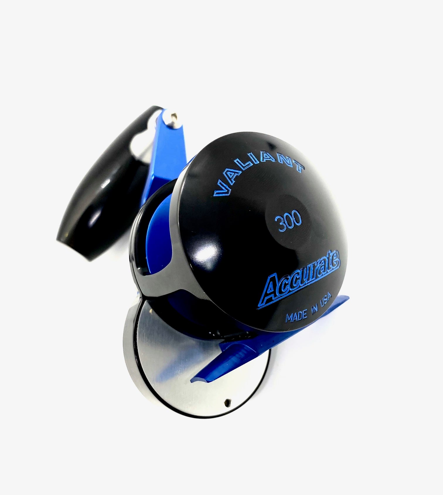 Slow Pitch Jigging Reel - Accurate - Valiant 300N SPJ Custom Black & Blue (Right Hand)
