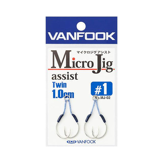 Assist Hook- Assist Twin - Vanfook - MJ-02 Micro Jig Assist Twin - The Fishermans Hut