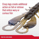 Load image into Gallery viewer, Craw Fishing Soft Bait - Berkley - PowerBait Crazy Legs Chigger 4&quot;
