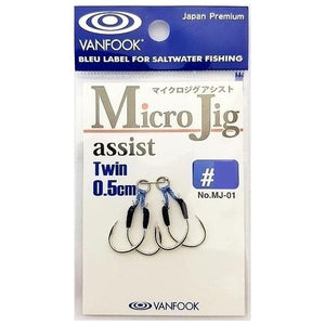 Assist Hook- Assist Twin - Vanfook - MJ-01 Micro Jig Assist Twin - The Fishermans Hut