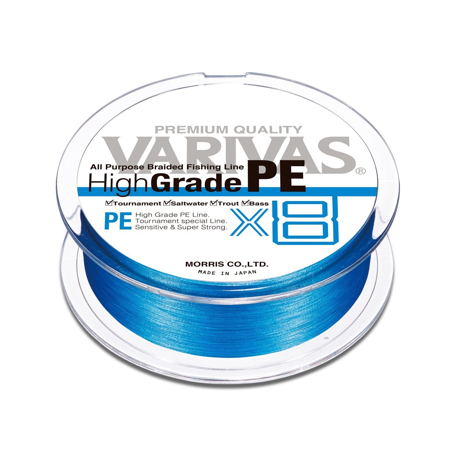 Multifilament - Varivas - High Grade PE X8 Ocean Blue 150m - The Fishermans Hut
