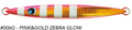 #006G Pink&Gold Zebra Glow