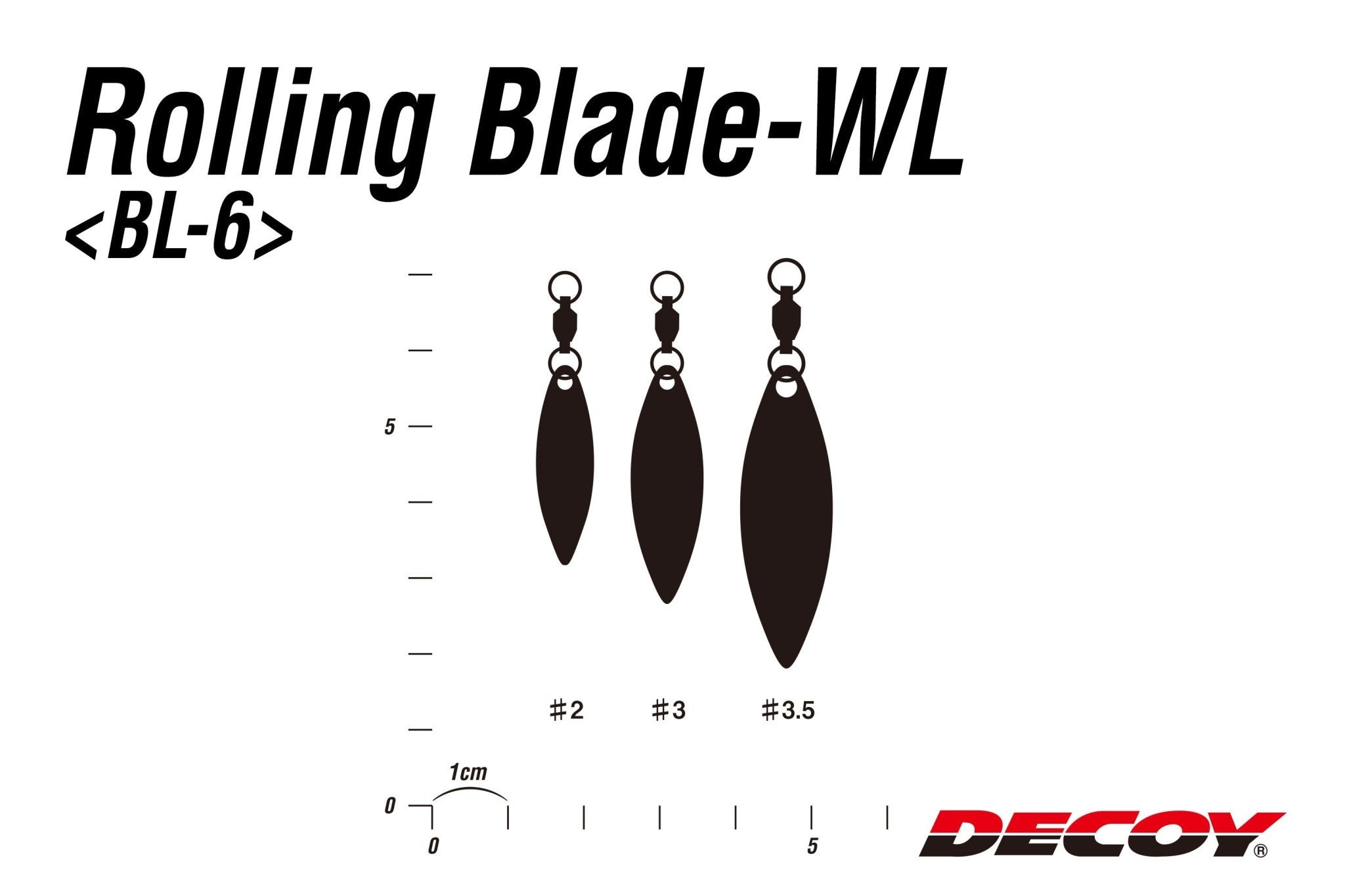 Rolling Blade - Decoy - Rolling Blade WL (willow leaf) BL-6 silver - The Fishermans Hut