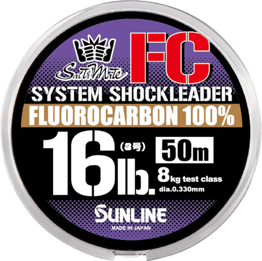 Flurocarbon Shockleader - Sunline - SaltiMate System Shock Leader FC
