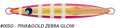 #005G Pink&Gold Zebra Glow