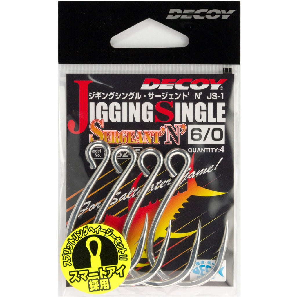Single Hook - Decoy - JS1 Jigging Single Sergente N - The Fishermans Hut