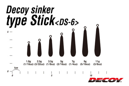 Sinker - Decoy - Sinker type Stick DS-6 - The Fishermans Hut