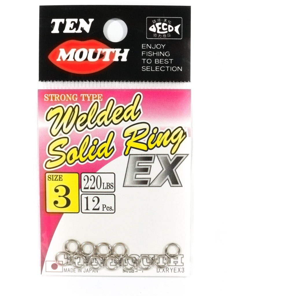 Split Ring Connector- Ten Mouth - Welded Solid Ring EX - The Fishermans Hut