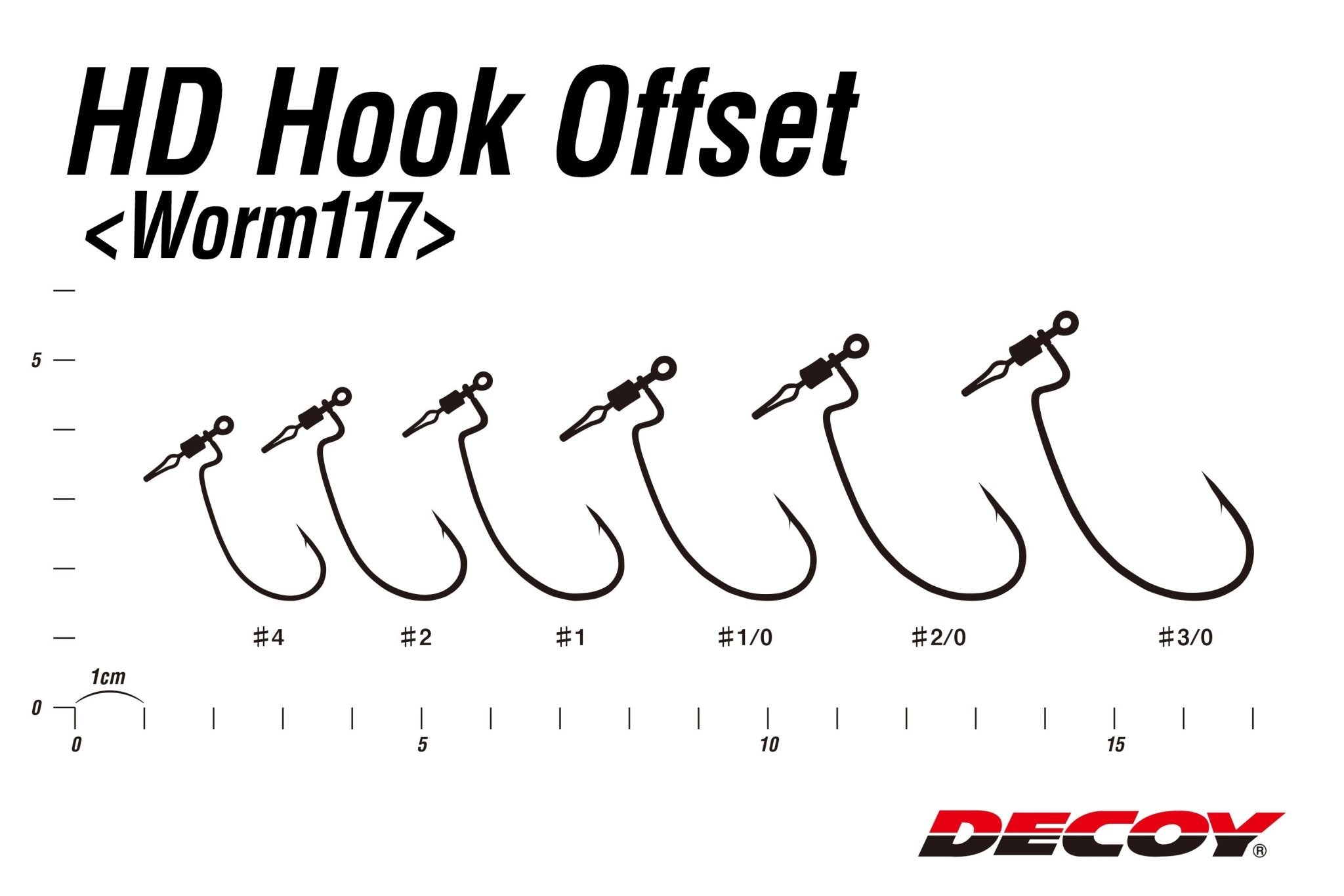 Warm Hook - Decoy - HD Hook Offset Worm 117 - The Fishermans Hut
