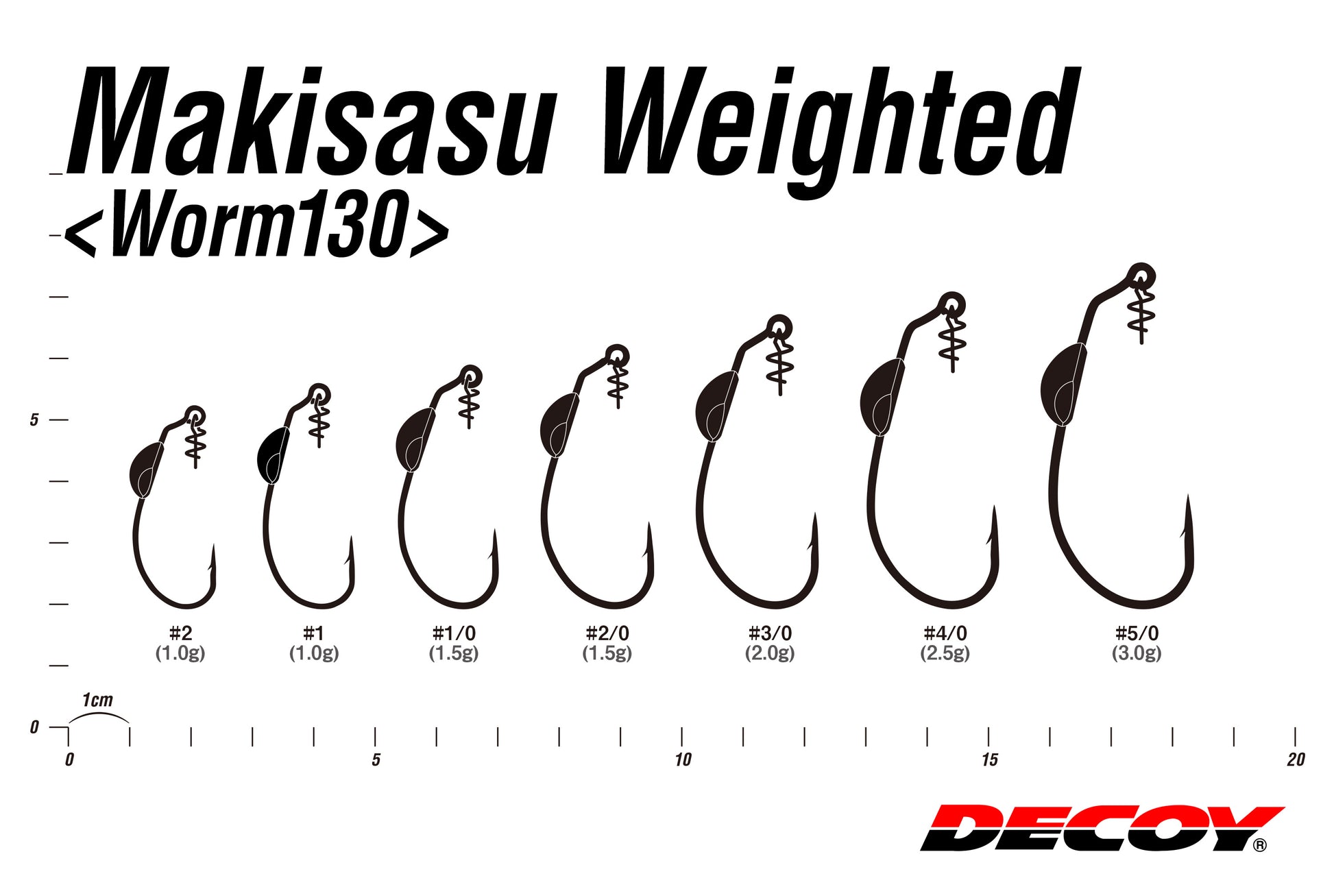 Weighted Hook - Decoy - Makisasu Weighted Worm 130 – The