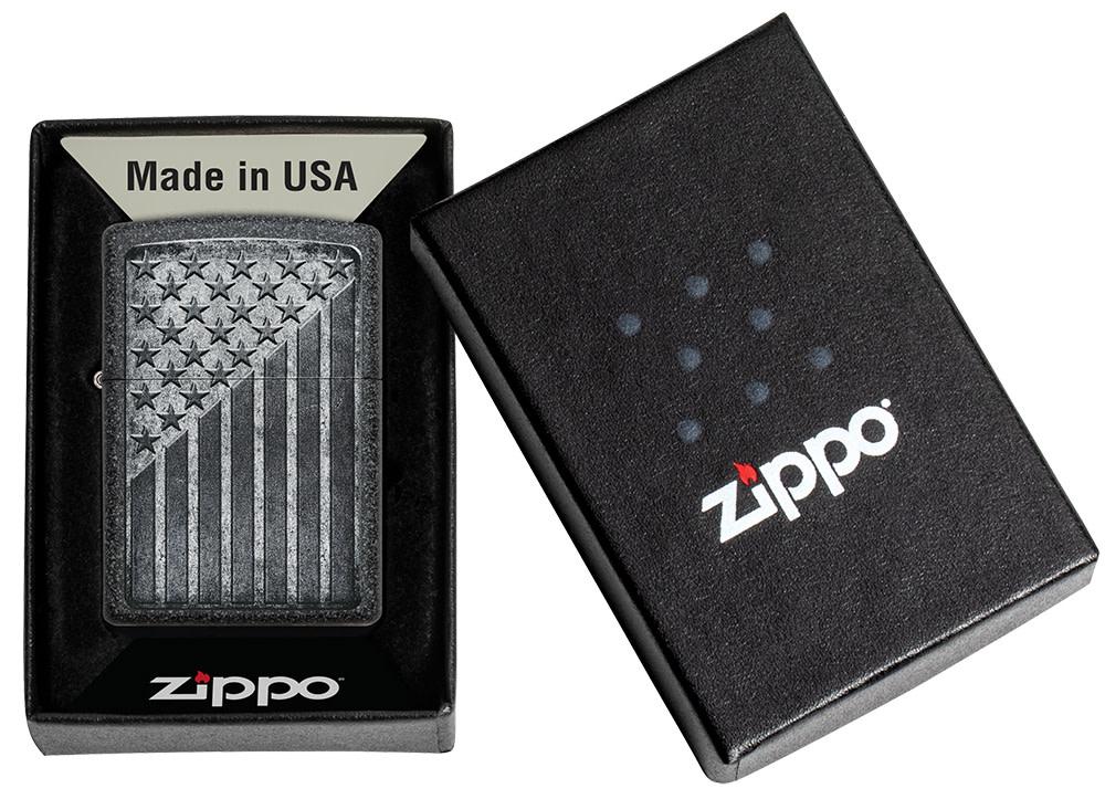 POCKET LIGHTER - ZIPPO -  Stars and Stripes Design