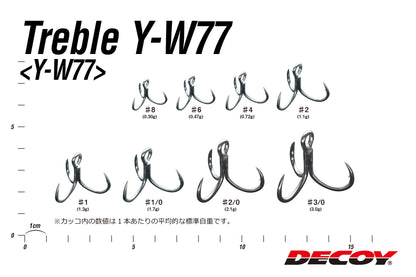 Treble Hook - Decoy - Treble Y-W77
